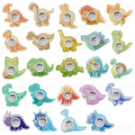 24Pcs Dinosaur Fidget Spinner Toys,Party Favors Birthday Gifts Goodie,Autism Sensory Toys For Boys Girls Stress Relief,Treasure Box Toy For Classroom Prizes Supplies(Dinosaur)