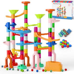 Marble Run, 135Pcs Marble Maze Game Construction Building Toys For Kids, Marble Track Race Set Stem Learning Toys Gift For Boys Girls 3 4 5 6 7 8 9 10+