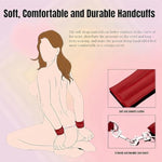 Bdsm Bondage Restraints Sex Toys - Adjustable Leather Restraint Sets With Ankle Handcuffs Thigh Cuffs Blindfold Cross & Waist Strap Adult Straps Games For Men Women And Couples Foreplay Pleasure