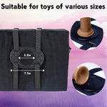 Adjustable Sex Saddle Dildo Mount – Suction Cup Holder for Pillow, Chair & Swing