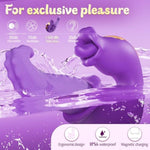 Sex Toys Vibrator, Tongue Toy For Women Thrusting Vibrators Dildo Rose Sex Toy With 10 Licking & Vibration Modes, G-Spot Clit Stimulator Pleasure Tools For Female Adult Toys