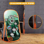 Shooting Practice Target Compatible With Nerf Gun For Boys Girls, Toy Foam Blaster Shooting Targets For Kids Indoor Outdoor, Zombie Shooting Target With Storage Net
