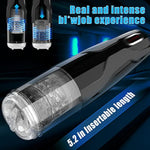 Thrusting Automatic Blowjob Machine With 10 Thrusts Rotation Modes,Hands Free Male Masturbators Oral Stroker Sex Toy For Men Masturbation With Realistic Pocket Pussy