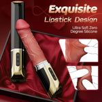 4.1'' To 8.5'' Inflatable Dildo Thrusting Sex Toys, Realistic Vibrating Dildo Sex Machine With 4 Expending & 5 Thrusting & 10 Vibrations, Lipstick Design Dildo Vibrator Anal Adult Sex Toy For Women