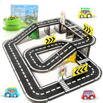 42Pcs Magnetic Tiles Road, Magnetic Building Blocks City Construction Toys For 3+Year Old Boys Girls, Kids Montessori Toys For Toddler, Stem Learning Gifts