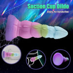 8.5" Fantasy Dragon Dildo Thick Monster Knot Dildo, Silicone Knotted Horse Dildos With Suction Cup, Large Anal Strecher For Woman And Man, Rainbow Sex Toy