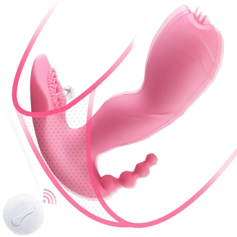 Vibrating Massager For Adults Cordless High Powered Wearable G-Spot Butterfly Vibrator For Women Remote Control Vibrator Dildo Stimulator Vibrator Adult Sex Toys For Women Pleasure