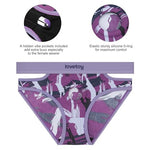 Strap on Harness with O-Ring, Purple Dildo Harness Underwear M/L