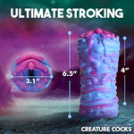 Cyclone Squishy Alien Vagina Stroker for Men & Couples. Soft & Squishy, Fantasy Vagina Stroker. Unique Textured Inner Tunnel. Premium Silicone. 1 Piece, Pink and Blue.