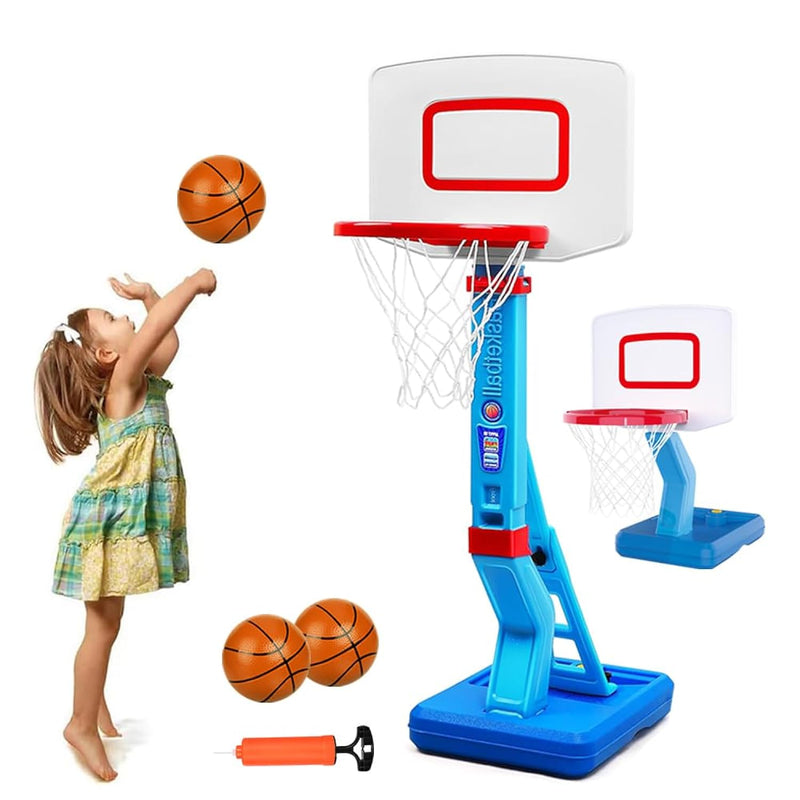 Toddler Basketball Hoop Indoor Outdoor For Kids 1 3 Height Adjustable Baby