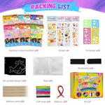 24-Pack Rainbow Scratch Art Kit for Kids, Party Favors for 4-8-12 Year Olds