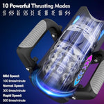Sex Toy For Men Male Masturbator - Sex Toys Pocket Pussy With 12Cm Thrusting Distance?Male Sex Toys Penis Pump Male Stroker Hands Free Masturbators With Phone Stand & Foldable Handle, Blowjob Machine