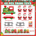 Train Set For Toddlers 2-4, Christmas Train Set For Around The Tree, Electric Toddler Toys With Music, Light, Track, Puppet, Barn, Birthday For 1 2 3 4 Years Old Baby Boy Girl