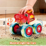 Monster Truck Toys, Light Up Monster Trucks For Boys Age 4-7, Toy Cars For Toddlers 1-3 With Shark Bull Crocodile Truck, Musical Press And Go Cars Kids Toys Gifts For Birthday Christmas