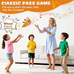 Flip & Pass The Croissant, Electronic Interactive Game, Hilarious Family Party Games For Kids Ages 3, 4-8+, Indoor/Outdoor Toys, 3 4 5 6 7 8 Year Old Girl & Boy Birthday Gift, Christmas & Travel Fun