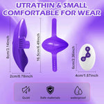 Panty Vibrator Sex Toys, Adult Toys Wearable Butterfly Remote Control 10 Mode Vibration Mini Egg Bullet For G Spot Clitoral Dildo Vagina Stimulator Sex Games For Couple & Women (Purple)