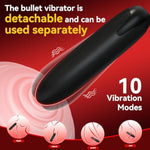 Vibrating Cock Ring With Bullet Vibrator For Men, Adult Sex Toys Penis Ring Vibrator For Penis Testicles Clitoris Stimulation, Rose Clitoral Stimulator For Couples Sex Toy, Black
