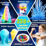 250+ Experiments Science Kits For Kids, Stem Activities Educational Science Kits Gifts With Chemistry Set, Erupting Volcano And Growing Crystal Tree