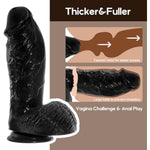3.2'' Diameter Huge Thick Dildo, 10.8'' Realistic Dildos With Strong Suction Cup For Hands-Free And Anal Play, G-Spot Giant Dildo Anal Sex Toys For Women And Men (M)