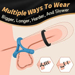 Silicone Penis Rings Set Sex Toys For Men?5 Different Sizes Cock Rings For Erection Enhancing, Long Lasting Stronger Men Sex Toy, Strechy Adult Toys For Couples Pleasure