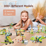Coding Robot Kit For Kids Ages 6+, 200+ In 1 App Control Dinosaur Robot Toy, Educational Scratch Program Robotic Kit With 47 Video Courses, Toy For Boys Girls(600 Blocks)