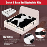 Bondage Bdsm Sex Toys Bed Restraints - Under The Bed Restraints Kit With Waterproof Sex Bed Sheets For Couples, Bondage Straps Ball Gag Blindfold Sex Whips Set, Sex Toys For Couple