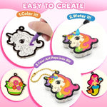 3D Water Puffy Art Crafts for Kids 15 PCS Magic Foam Texture Paint Kit