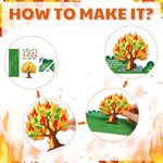 24 Set 3D Burning Bush Craft Kit for Kids, Baby Moses VBS Sunday School Activity
