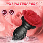 Rose Anal Butt Plugs Vibrator Anal Sex Toys & Games For Men Women Couples, Prostate Massager With Wireless Remote Control 10 Vibrating Modes, Silicone Stimulator Sex Toys Waterproof And Rechargeable