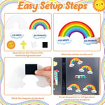 24 Sets God's Promises Rainbow Magnet Craft Kit for VBS & Sunday School