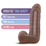 Au Naturel Carlito - 5 Inch Realistic Sensa Feel Dual Density Flexi Shaft Dildo - Fragrance Free Flexible Spine Adult Toys - Ipx8 Submersible Waterproof Sex Toy For Women Men - Latin