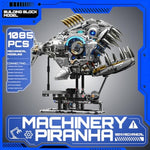 Mechanical Piranha Building Block Kit Hand-Crank Gear Multi-Joint Motion Toy For Boys, Girls, And Hobbyists, Ideal For Stem Classrooms Or Gift Giving