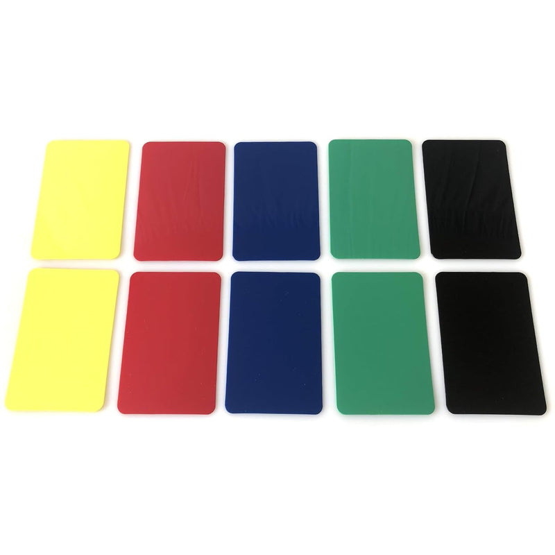 Yuanhe 10Pack Poker Cut Cards - Bridge Size Cutting Card in 5 Colors for Po