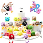 30Pcs Party Favors Kids Keychains - Fun Keychain Cute Birthday Goodie Bags For Kid Christmas Gifts For Grandkids Stocking Stuffers For Kids Classroom Prizes Key Chains Bulk Elementary Student Prizes