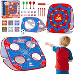 Spider Bean Bag Toss Game For Kids: 4-In-1 Cornhole Board Indoor Outdoor Toys For Kids Boys Girls 3 4 5 6 7 8 Year Old Birthday, Outside Activity Beach Backyard Lawn Family Party Game