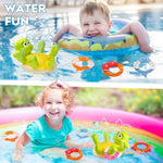 Baby Bath Toys For Kids Ages 1-3, Sprinkler Swimming Turtle Water Toys For Toddlers 2-4 With 5 Rings, Bath Toys For Babies 6-12/12-18 Months, 1 Year Old Boy And Girl Christmas Birthday Gifts