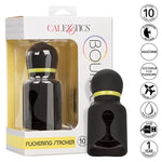 Boundless Flickering Stroker - Rechargeable Vibrating Adult Male Pleasure Toy - Black