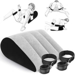 Sex Bondage Pillow Handcuffs Restraints Set - Bdsm Thigh Wrist Cuffs Inflatable Sex Position Pillow Sex Furniture Couples Toy Bdsm Bondage Restraint Kit Adult Sex Toys For Women And Couples(Gray)