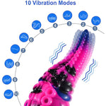 Tentacle Dildo Vibrator + 22.8 Inch Super Long Anal Beads
