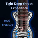 Male Masturbator Sex Toy – Transparent Penis Trainer With Targeted Tip Pleasure, Pocket Ass & Pussy Feel, Blowjob Machine, Play & Watch Feature