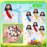 300Pcs Little Jesus Figures Easter Religious Jesus Toys, Mini Tint Pocket Figurines In Bulk, Jesus Loves You Christ Toys, School Religious Party Favors Gift For Easter Egg Stuffers (Modern, Pcs, 300)