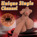Shemale Sex Doll Torso Sex Toy With Realistic Boobs Vagina, Pocket Pussys With Soft Dildo For Men, Male Masturbator Adult Toy Love Doll For Men Gay Couple