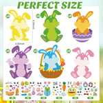 Easter Bunny Craft Kit for Kids, DIY Bunny Cards, Egg Stickers & Holiday Activity Set