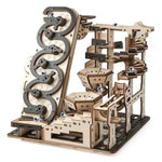 3D Wooden Puzzle for Adults, Electric Rolling Ball Maze & Mechanical Building Kit