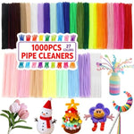 30x6mm Pipe Cleaner Craft Sticks for DIY Creative Crafts (27 Colors, 1000 Pieces)