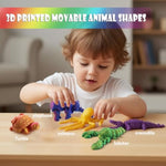 5 Pcs 3D-Printed Animals, Mystery Articulated Animals Fidget Toys, Home/Office/Desk Decor, And Festival Basket Stuffers Gift
