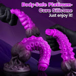 9.7" Tentacle Monster Fantasy Dildo, Huge Silicone Dragon Big Alien Anal Thick Knot Animal Creature Xl Horse Dildo With Strong Suction Cup, Adult Sex Toys For Gay Men Women