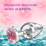 Small Anal Plug Adult Sex Toy,Jeweled Anal Toys Adult Sex Toys Games Butt Plug,Personal Anal Plug Sex Toy For Adult Women,Men And Couples,Rose Sex Toy G Spot Anal Beads Anal Toy