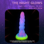 Monster Fantasy Dildo 8.14 Inch, Glow In The Dark Thick Silicone, Flexible And Soft, Ribbed Beginner Adult Sex Toy, Alien Dildo, Suction Cup Anal Dildo For Women And Couples