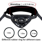 Adjustable Sex Strap On Harness For Women, Wide Bondage Strapon With 4 Units Ring Strapless All Dildo Straps, Adult Sex Toy For Men Women Pegging Harness